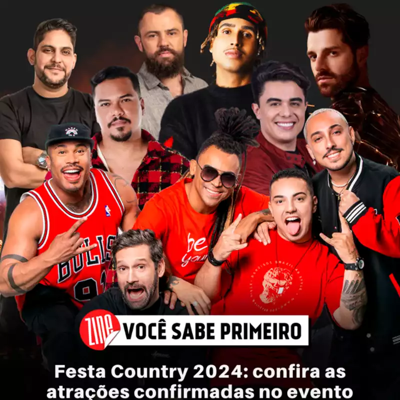 Line-up atrações Festa Country 2023 (Foto: Divulgação)